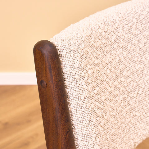 Danish dining chairs in walnut by Erik Buch, model 98