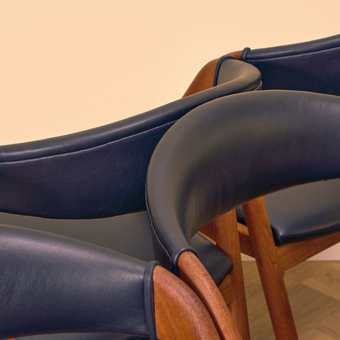 Danish dining chairs in teak by Kai Kristiansen for Schou Andersen, model 31