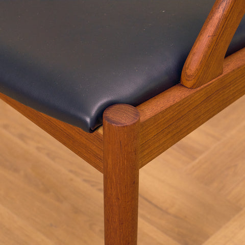 Danish dining chairs in teak by Kai Kristiansen for Schou Andersen, model 31
