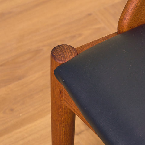 Danish dining chairs in teak by Kai Kristiansen for Schou Andersen, model 31