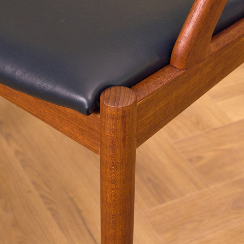 Danish dining chairs in teak by Kai Kristiansen for Schou Andersen, model 31