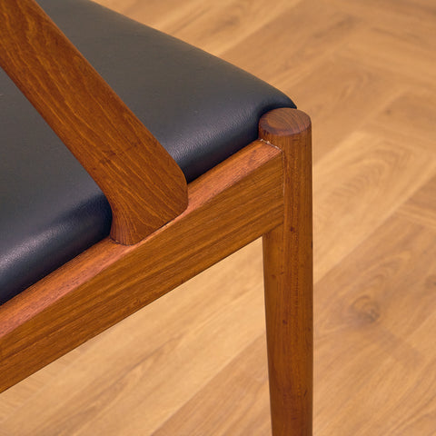 Danish dining chairs in teak by Kai Kristiansen for Schou Andersen, model 31