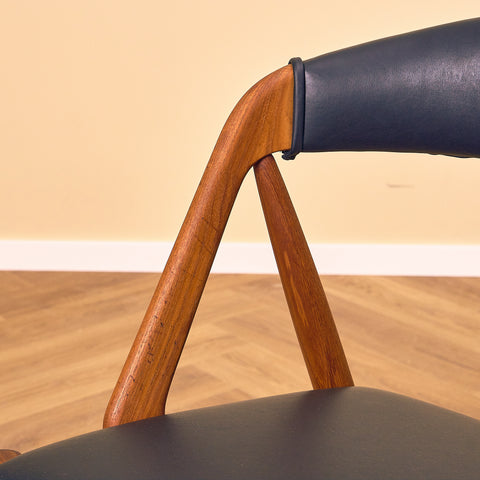 Danish dining chairs in teak by Kai Kristiansen for Schou Andersen, model 31