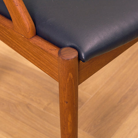 Danish dining chairs in teak by Kai Kristiansen for Schou Andersen, model 31
