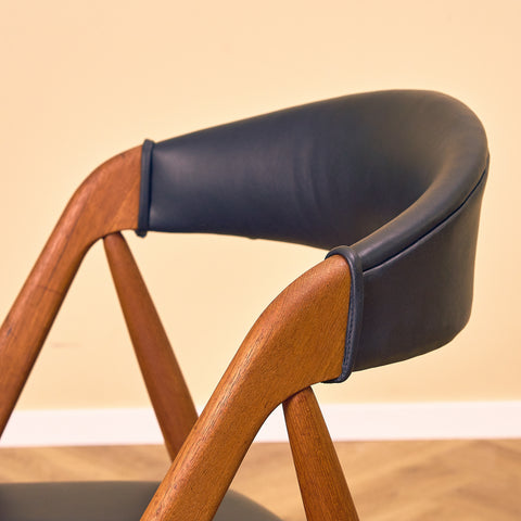 Danish dining chairs in teak by Kai Kristiansen for Schou Andersen, model 31