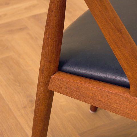 Danish dining chairs in teak by Kai Kristiansen for Schou Andersen, model 31