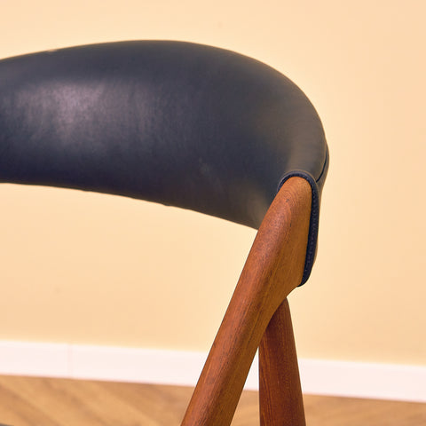 Danish dining chairs in teak by Kai Kristiansen for Schou Andersen, model 31