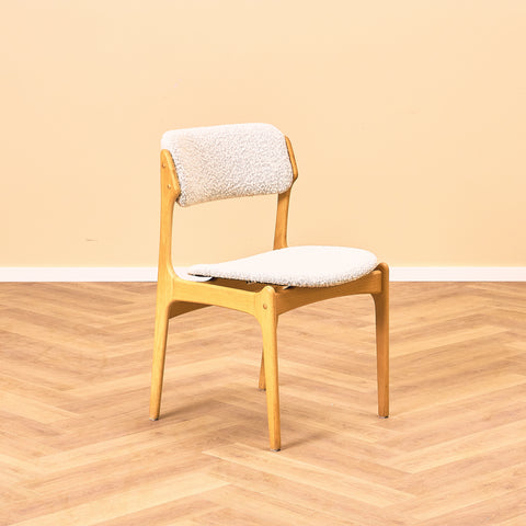 Danish dining chairs in beech, model OD49 by Erik Buch for OD Møbler