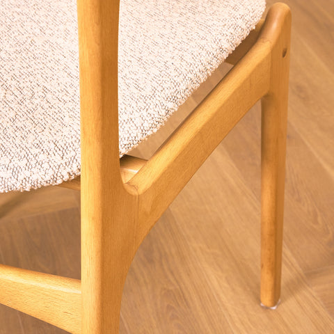 Danish dining chairs in beech, model OD49 by Erik Buch for OD Møbler