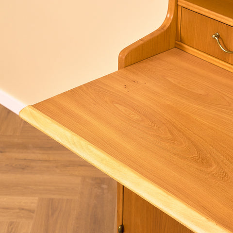 Swedish bookshelf in teak and beech