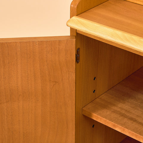 Swedish bookshelf in teak and beech