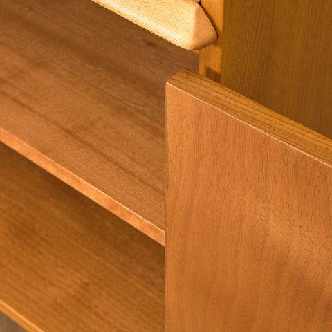 Swedish bookshelf in teak and beech