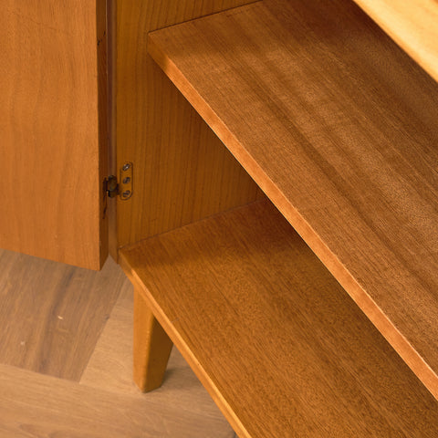 Swedish bookshelf in teak and beech