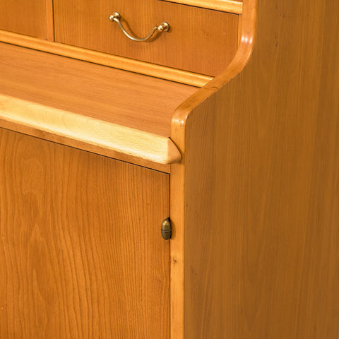 Swedish bookshelf in teak and beech