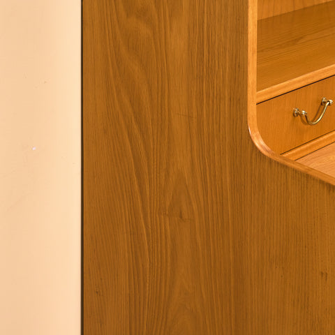 Swedish bookshelf in teak and beech