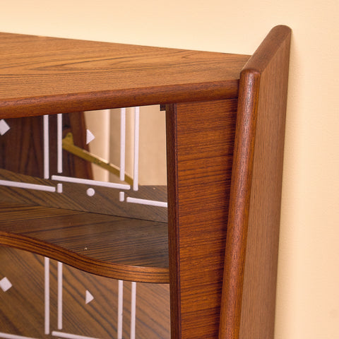 Danish corner bar cabinet in teak by Gunni Omann for Omann Jun Møbelfabrik