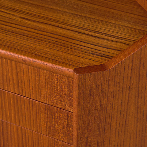 Danish corner bar cabinet in teak by Gunni Omann for Omann Jun Møbelfabrik