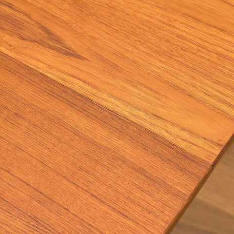 Swedish dining table in teak and beech