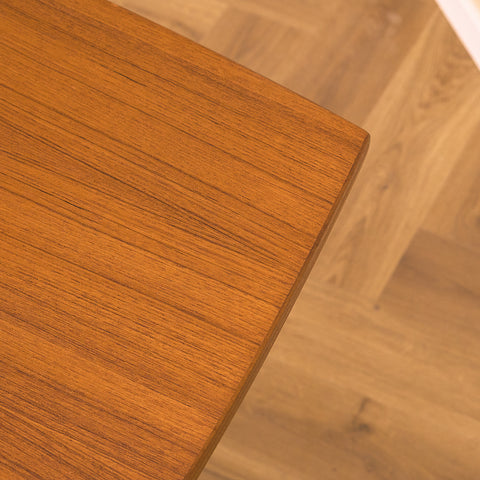 Swedish dining table in teak and beech