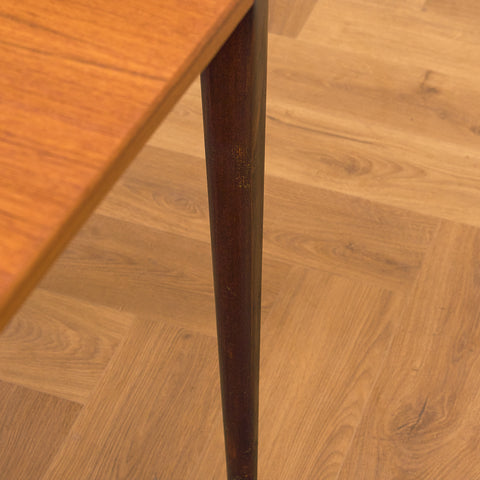 Swedish dining table in teak and beech