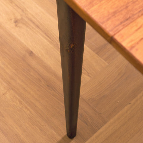 Swedish dining table in teak and beech