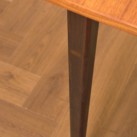Swedish dining table in teak and beech