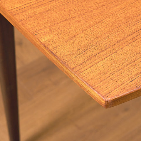Swedish dining table in teak and beech