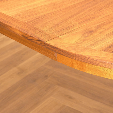 Swedish round dining table in walnut by Nils Jonsson for Troeds