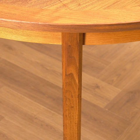 Swedish round dining table in walnut by Nils Jonsson for Troeds