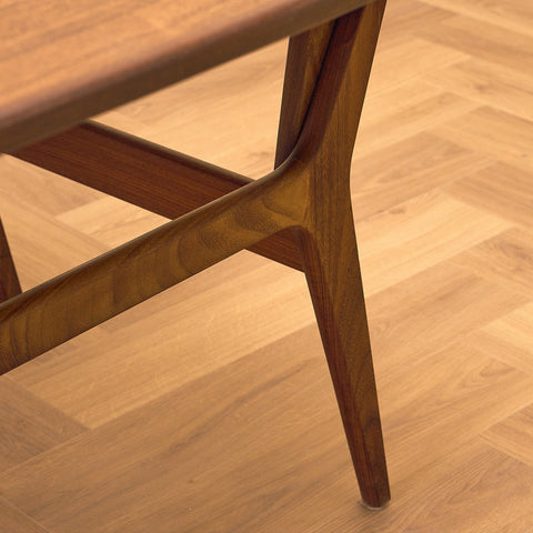 Foldable danish coffee table in teak