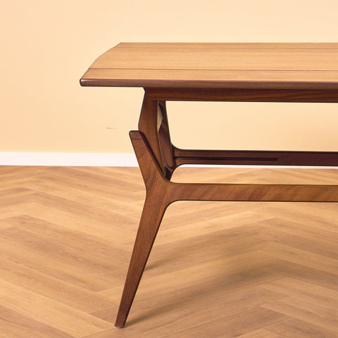 Foldable danish coffee table in teak