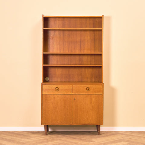 Swedish bookshelf in teak