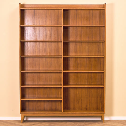 Big swedish bookshelf in teak