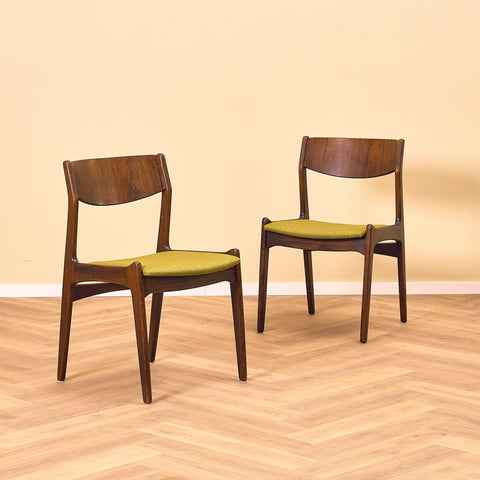 Danish dining chairs in Santos rosewood by Sorø Stolefabrik