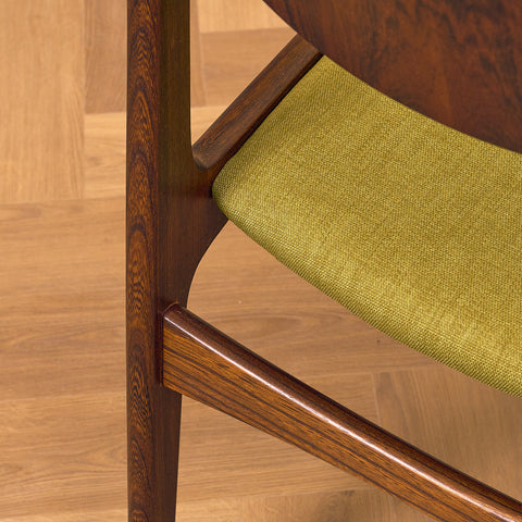 Danish dining chairs in Santos rosewood by Sorø Stolefabrik