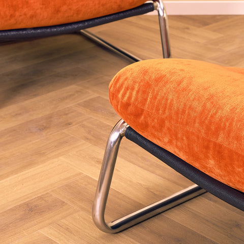Armchairs in chrome