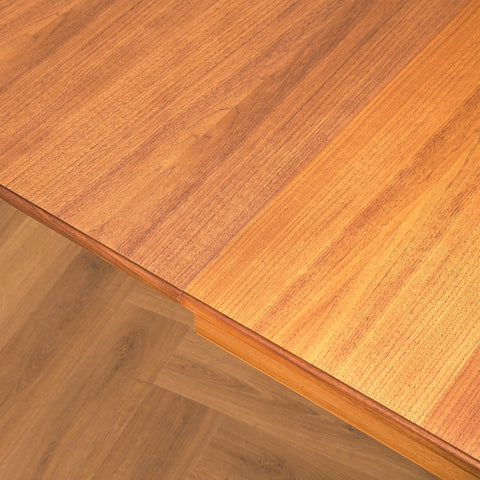 Swedish round dining table in teak