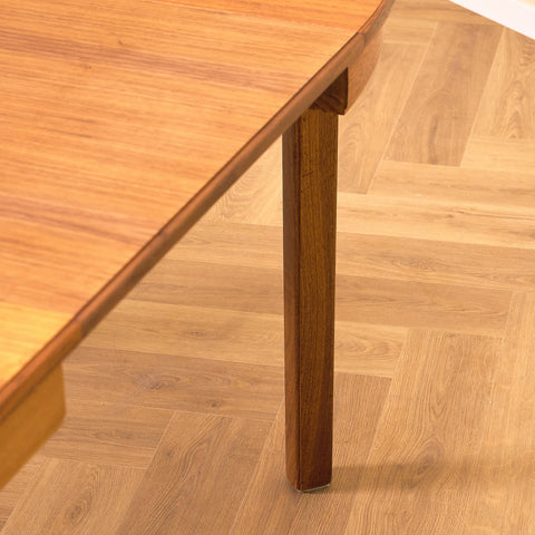 Swedish round dining table in teak