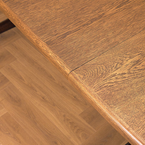 Danish oval dining table in smoked oak by Skovby