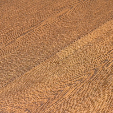 Danish oval dining table in smoked oak by Skovby