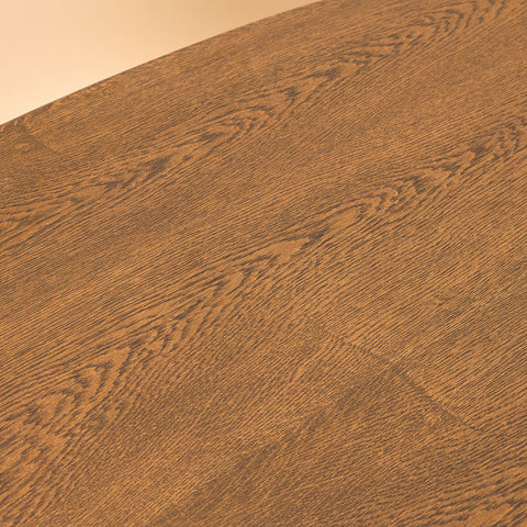Danish oval dining table in smoked oak by Skovby