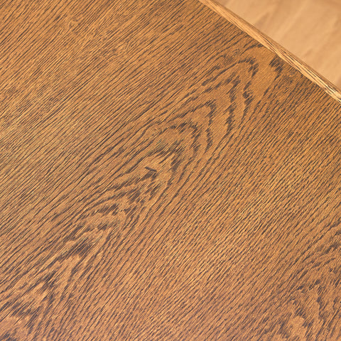 Danish oval dining table in smoked oak by Skovby