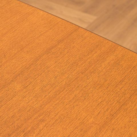 Swedish dining table in teak & oak by Bränntorps