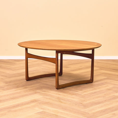 Danish coffee table in teak by Peter Hvidt & Orla Mølgaard for France & Daverkosen