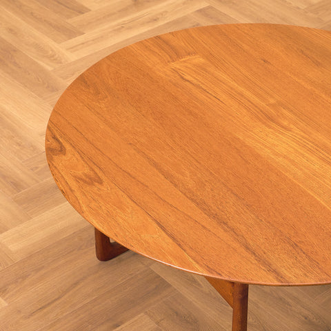 Danish coffee table in teak by Peter Hvidt & Orla Mølgaard for France & Daverkosen