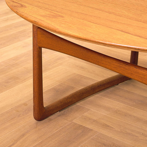 Danish coffee table in teak by Peter Hvidt & Orla Mølgaard for France & Daverkosen