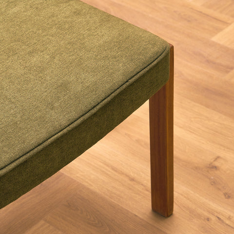 Swedish armchair and stool in teak by Bröderna Andersson, Ekenässjön