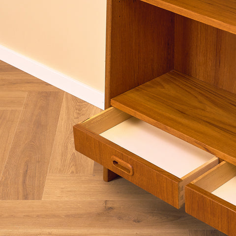 Swedish bookshelf in teak