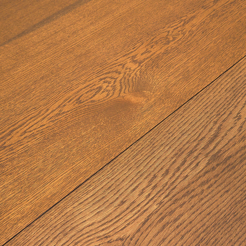 Danish oval dining table in smoked oak