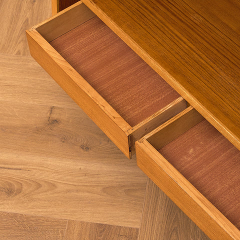 Swedish bookshelf in teak and beech
